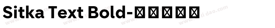 Sitka Text Bold字体转换